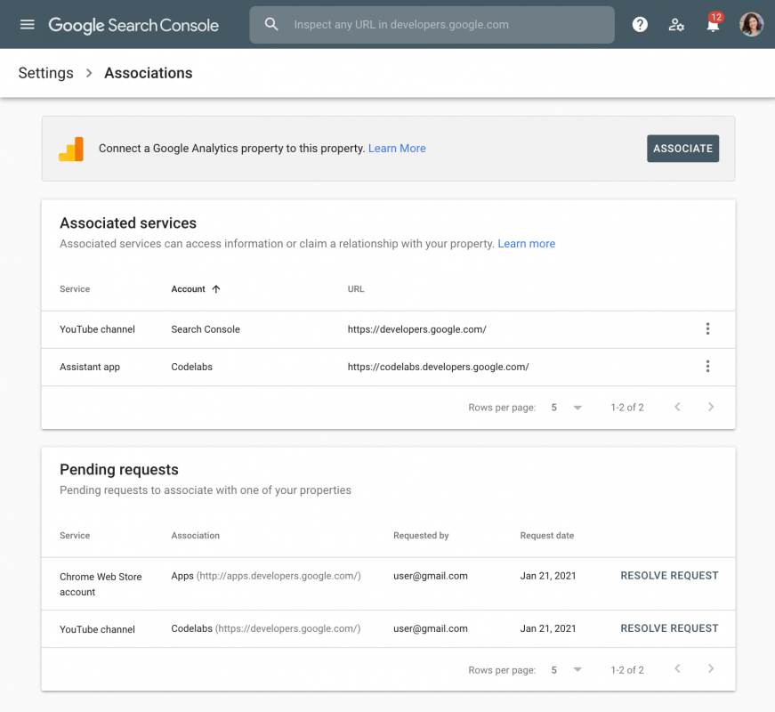 Cài đặt Google Search Console qua Google Analytics