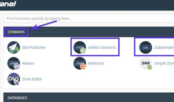 Thêm domain/subdomain mới với cPanel