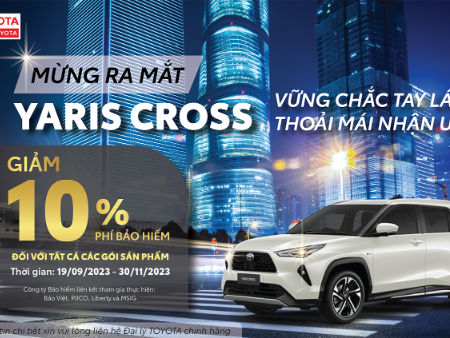 Vững chắc tay lái, thoải mái nhận ưu đãi từ bảo hiểm Toyota khi mua xe Yaris Cross