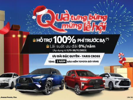 Khuyến mại hấp dẫn từ hệ thống Đại lý Toyota dành cho các mẫu xe trong tháng 11/2023