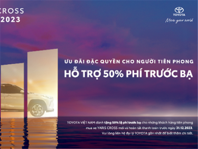 Chương trình khuyến mại từ hệ thống Đại lý Toyota dành cho mẫu xe Yaris Cross từ tháng 09 đến tháng 12/2023