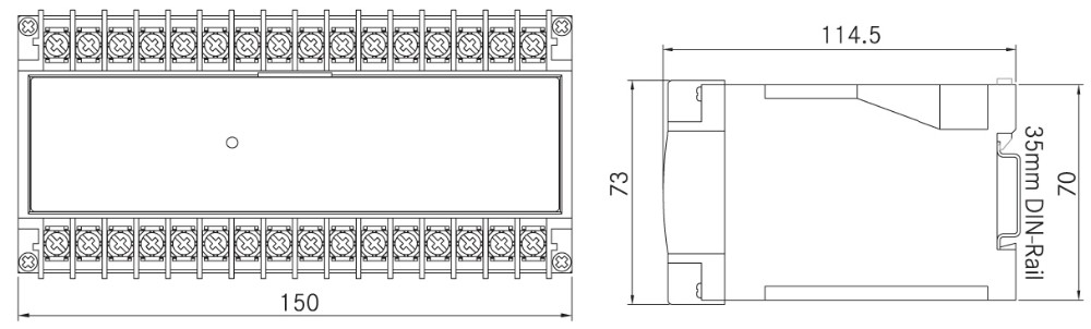 Kích thước Bộ chuyển đổi tín hiệu công suất phản kháng JD194-BS4Q