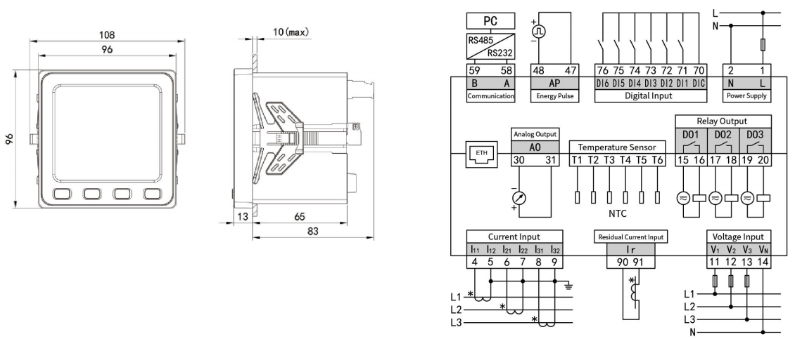 Đồng hồ đo công suất Ethernet đa năng PD194Z-9HYE